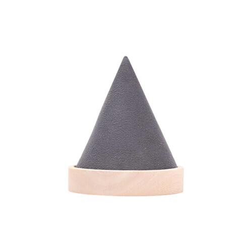Creative Conical Bracelet Stand Sturdy Wood and Soft-Gray