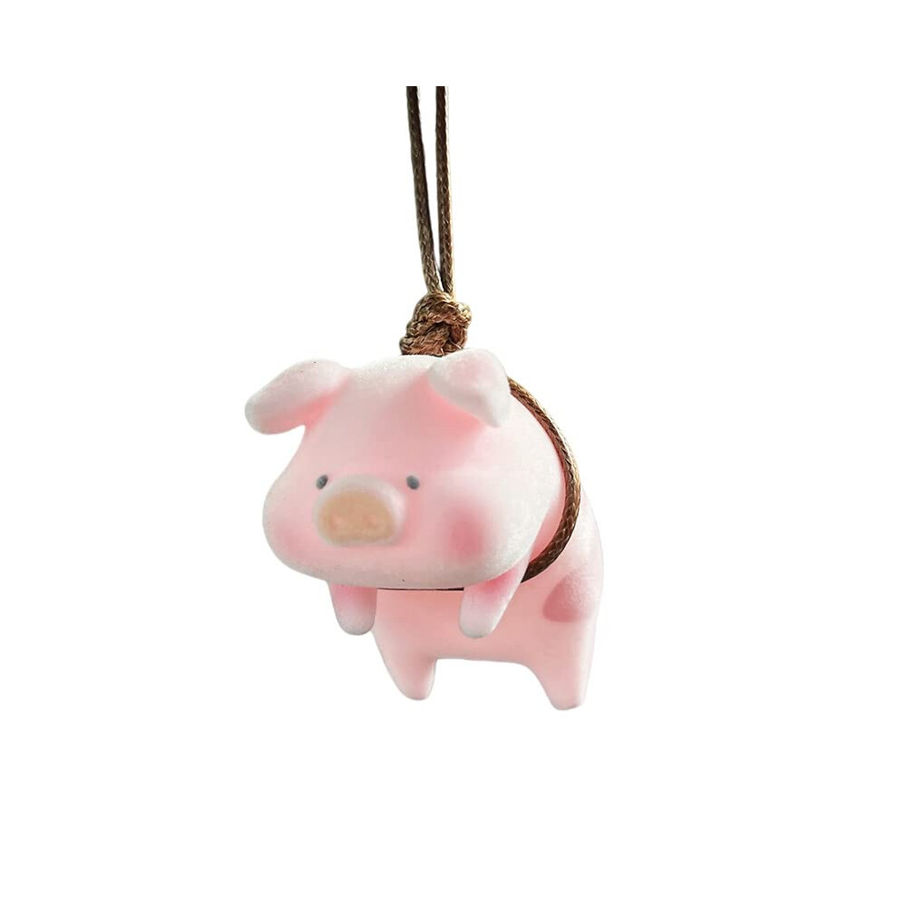 Cute Swinging Piggy Car Hanging Ornament For Rear View Mirror Interior Dã©Cor 9771547427537