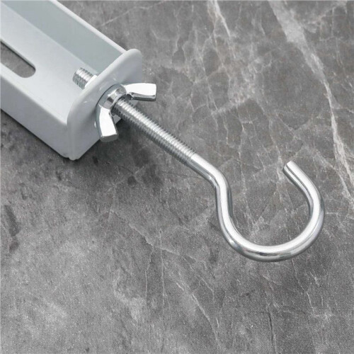 8Pcs Projector Curtain Hanger Projector Screen L-Bracket Mounting Hanger Holder Adjustable Extension Mount Stand 2