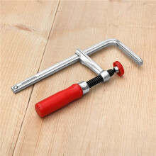2X Screw Action Arm Guide Rail Clamp Comprehensive 120mm Wood Handle Guide Rail Clamp Fixture with Screw Action Arm