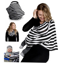 Nursing Cover Scarf with Discreet Coverage and Breathable Lightweight Fabric for Moms