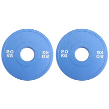 2X Plaques de Gymnastique de Type , Plaques de Poids D'Haltères, Plaques de Poids Fractionnaires en Caoutchouc, Ouverture Supplémentaire 50,4 mm