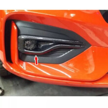 Car Styling Osłona na Światła Przeciwmgielne Lampa Przeciwmgielna Listwy Wykończeniowe do Brwi dla Focus MK4 2019+, Wzór z Włókna Węglowego