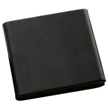 Leather Cigarette Case Black Travel Holder Fits 10 Regular Size Cigarettes Universal One Size
