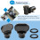 4 Pack Drain Plug Set for Hayward Pool Pump SPX4000FG Fits Select Pump and Filter Models Replacement 4