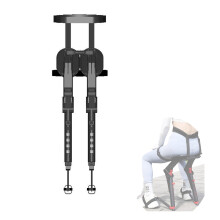 Wearable Chair with 5 Gear Adjustable Heights, Lightweight Foldable Exoskeleton Seat for Work and Outdoor