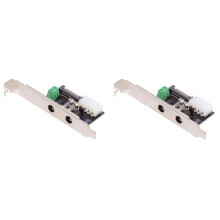 2 Satz DC5,5 mm 1-zu-4 12 V 5 V Stromkartenausgang Intelligentes Steuerungsmanagementsystem Stromversorgungssystem mit PCI-E-Halterung