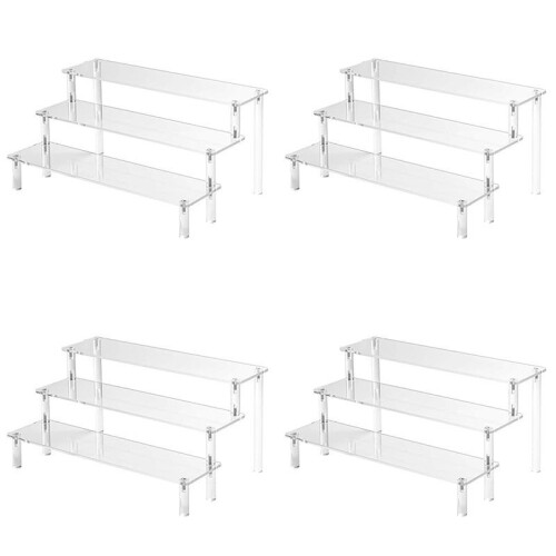 4X Acrylic Lifting Display Stand 3-Layer Perfume Tissue Display Stand Character Model Display Stand Dessert Rack 1