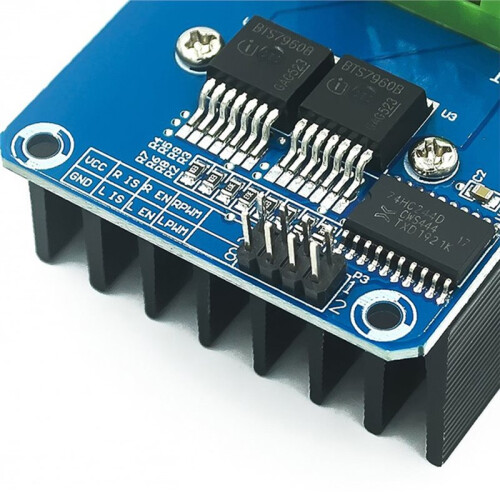 Double BTS7960 43A H-Bridge High-Power Motor Driver Module 2