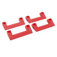 Universal Tool Holder Set, Quick Access Hooks for Carpenters with Secure TwoScrew Mount, Red