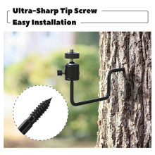 Trail Camera Tree Mount: 360 Degrees Adjustable Game Camera Mount with 1/4 Inch Screw, Easy Installation 4 Pack