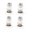 Shower Door Rollers 4pcs Copper and Nylon Wheels Smooth Sliding Motion Easy Replacement for Bathrooms 1