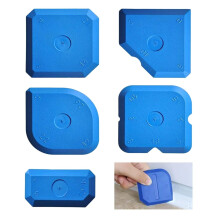 5 PCS Silicone Caulking Tools Set for Bathroom Kitchen, MultiEdge Sealant Remover and Applicator Kit