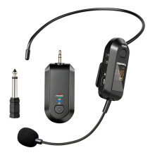 2.4G Wireless Headset Microphone with LED Digital Display 160ft Range for PA System,Voice Amplifier