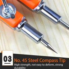 Large Diameter Adjustable Dividers Marking and Scribing Compass for Woodworking Carpenter Precision Pencil Compasses 150CM