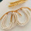 Verstellbares, stapelbares Armband mit Kunstperlen, 4