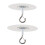 Pack of 5 Multipurpose Adhesive Hooks for Smooth Surfaces-6.5cm 3