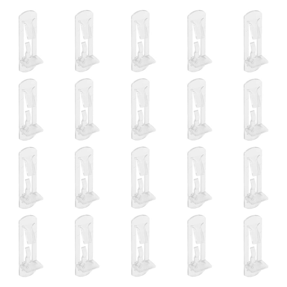 20Pcs 6.9Mm Plastic Locking Shelf Pins Cabinet Shelf Clips For Kitchen Cabinets And Bookcases 9092120050134
