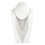 Collier à franges superposées tissé à la main, chaîne en fer 4
