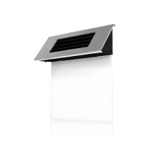 Solar Address Sign with Solar Powered Lighting, Weatherproof Wall Mounted House Number Plaque