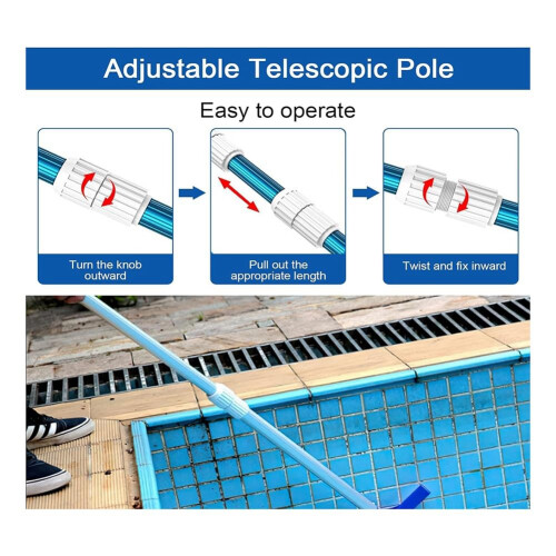 White EZ Lock Cam Replacement Kit for Telescopic Pools, 2 Piece Direct Fit Set 2