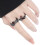 Adjustable Couple Ring Sun/Moon Theme Liquid Texture-moon. 7