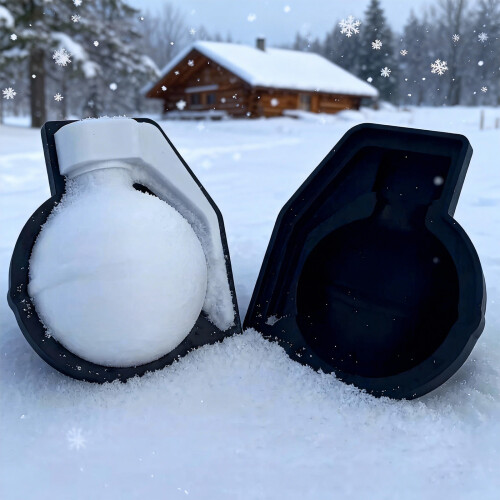 Efficient Snow Ball Maker for Snow Play Grenades-1pcs black 1