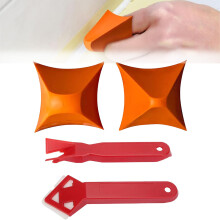 4PCS Silicone Caulking Tool Kit with Ergonomic Grip, Reusable Seam Finisher for Kitchen and Bathroom