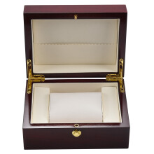 2X Large Size Wood Lacquered Glossy Single Watch Box with PU Leather Cushion
