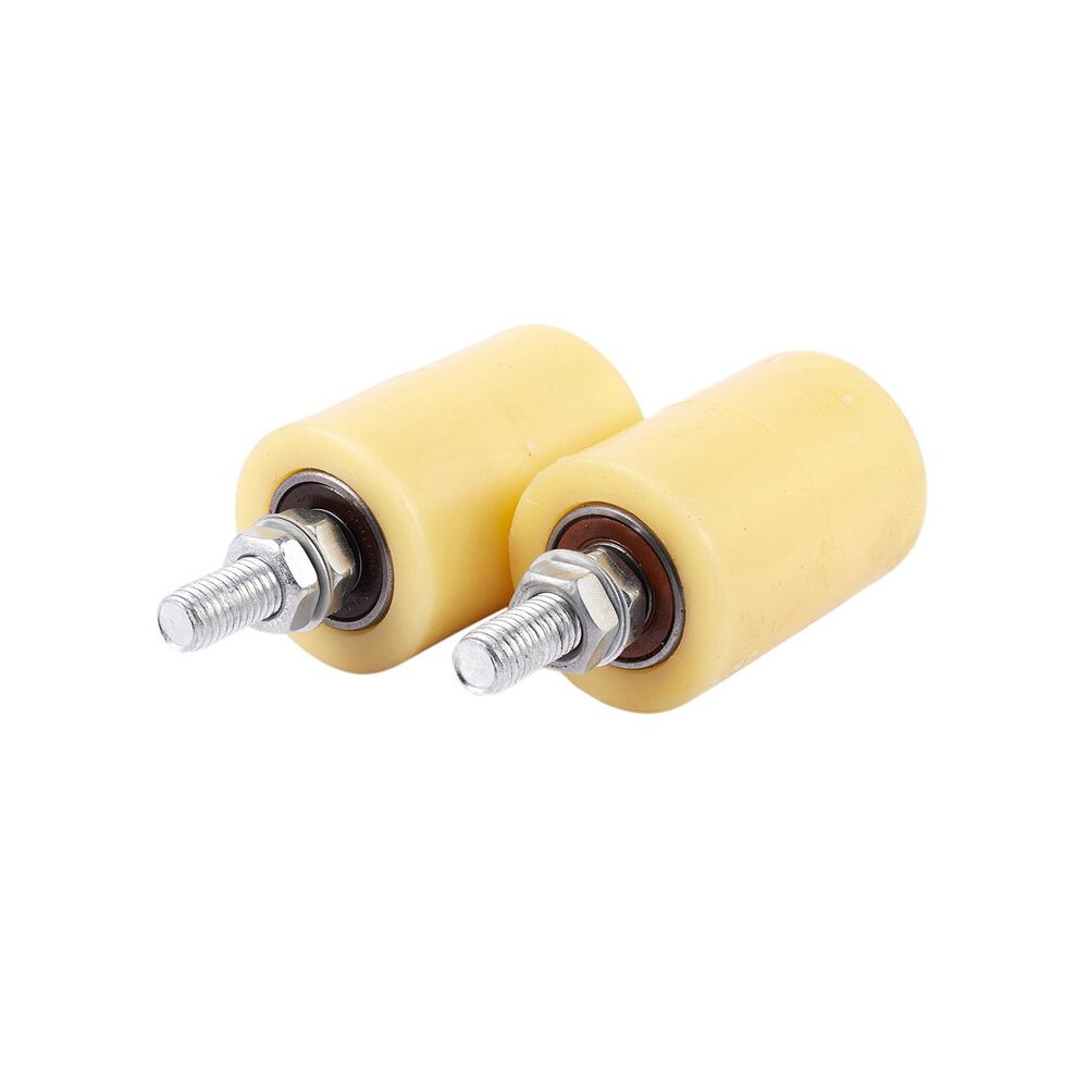 8Pcs 50X70mm Pp Steel Flat Roller Bearing Guiding Wheel 6201 M12 Screw For Electric Door Sliding Gate 4711820419168