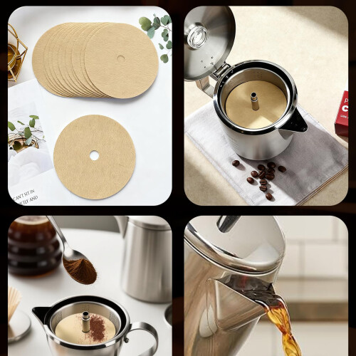 High Efficiency 3.75Inch Round Coffee Filter Paper-200 pieces 2
