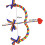 Cupid Bow and Arrow Prop White Heart Shape 1 Piece 7