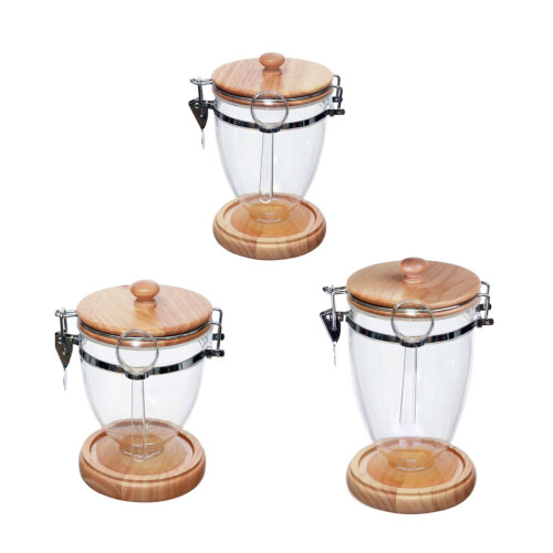 Coffee Organizers Jar Includes Scoops and Seal for Coffee Nut-S 1