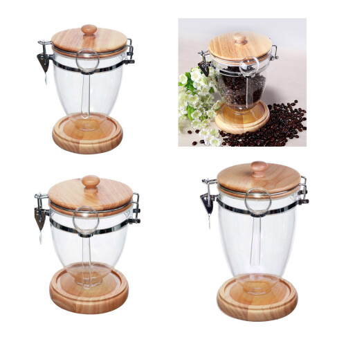 Coffee Organizers Jar Includes Scoops and Seal for Coffee Nut-S 2