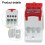 Essential Wiring Accessory Red Power Distribution Junction Box for DIN Rails 3