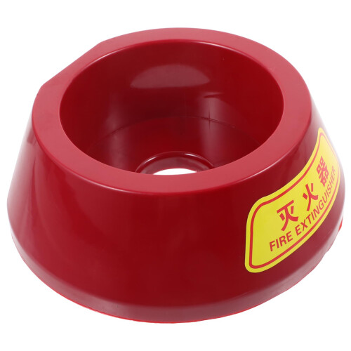 Plastic Fire Extinguisher Floor Stand with Stable Base Holder for Upright Placement and Fall Prevention