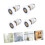 Shower Door Rollers 4pcs Copper and Nylon Wheels Smooth Sliding Motion Easy Replacement for Bathrooms 3
