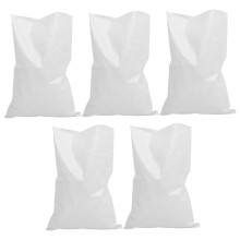 5 Pack Heavy Duty Polythene Sandbags for Emergency Flood Protection and Outdoor Water Barriers