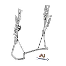 Electric Bike Double Leg Rear Kickstand 14 Inch Heavy Duty Iron Stand for Stable Cargo Support