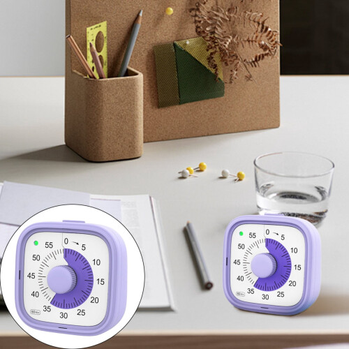 3-inch Visual Timer with Case 60-Min Countdown 1