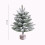 Árbol de Navidad artificial mini Beautynvta de 17,7 pulgadas con 3
