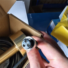 TD-25 Sensor Probe Transducer 600W 3Pin Drie-Aderige Luchtvaartstekker Bronzen Transducer Visinstrument Dubbele Frequentie