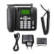 Festnetztelefon mit festem Funk GSM 2G, 3000 mAh Akku, 128x64 LCD, Weiß