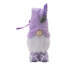 Lavender Swedish Gnomes Decoration for Home Pastel Spring Summer Tiered Tray Plush Decor Nordic Dwarf