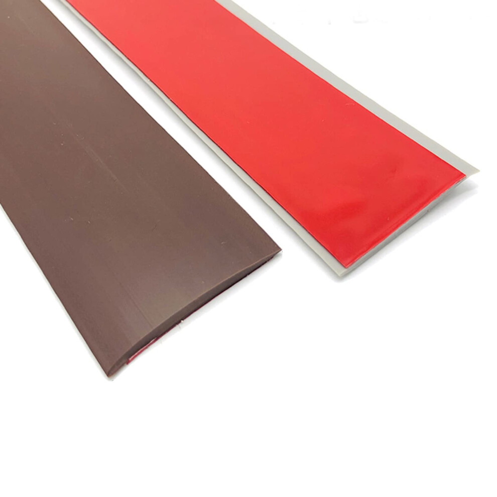 Self Adhesive Floor Transition Strip 3M Brown Pvc Threshold For Laminate And Tile Doorways 9092120052558