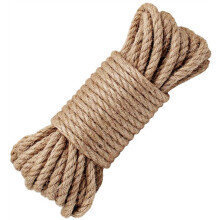 8mm Natural Jute Rope 3m Strong Twisted Hemp Cord for Gardening Crafts and Outdoor Use
