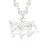 Collier pendentif cheval élégant avec détails en diamant 4