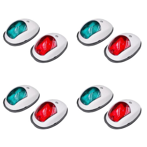 8X Navigation Light LED Boat Side Light Signal Light Signal Warning Light Yacht Light White