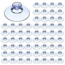 500Pcs Transparent Suction Cups, Plastic Suction Cups, Pads Without Hooks for Outdoor, Kitchen,Bathroom,Window 20Mm