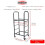 Heavy Duty 2 Tier Rolling Tire Storage Rack with Wheels, Adjustable Garage Organizer Stand 2